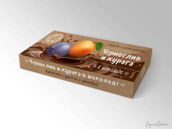 №2 Чернослив и курага в шоколаде, 220г в Пскове