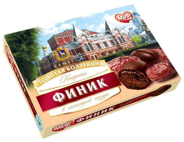 №2 КФ МИР Финики в шоколадной глазури 160г  в Пскове