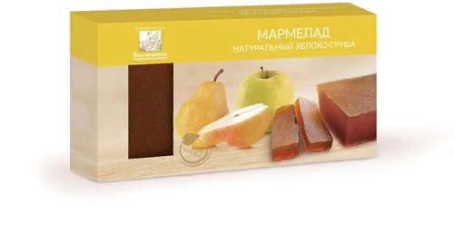  Мармелад пластовый 210г ЯБЛОКО-ГРУША в Пскове
