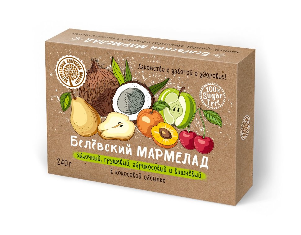  Мармелад белевский на фруктозе 240г  в Пскове