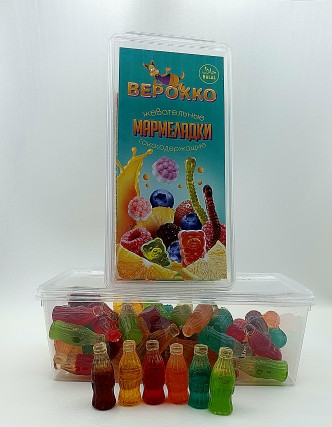 №2 Жевательный мармелад Бутылочки, 250г      в Пскове