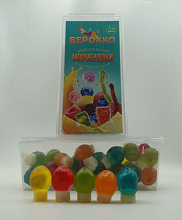 №2 Жевательный мармелад Лампочки, 250г      в Пскове